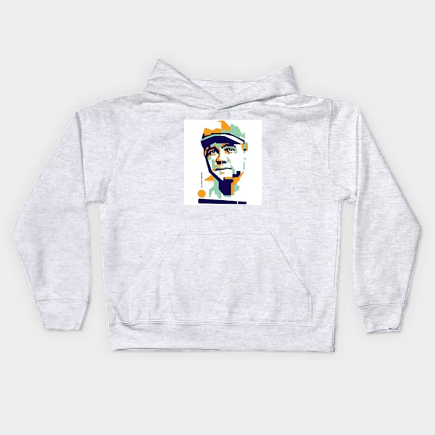 Babe Ruth in WPAP Kids Hoodie by smd90